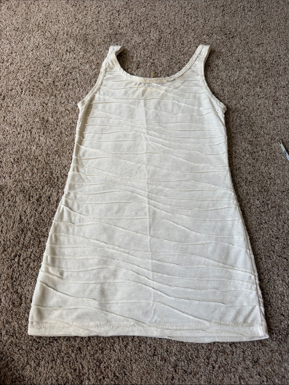 BKE Cream Ribbed Tank Top - Picture 8 of 8